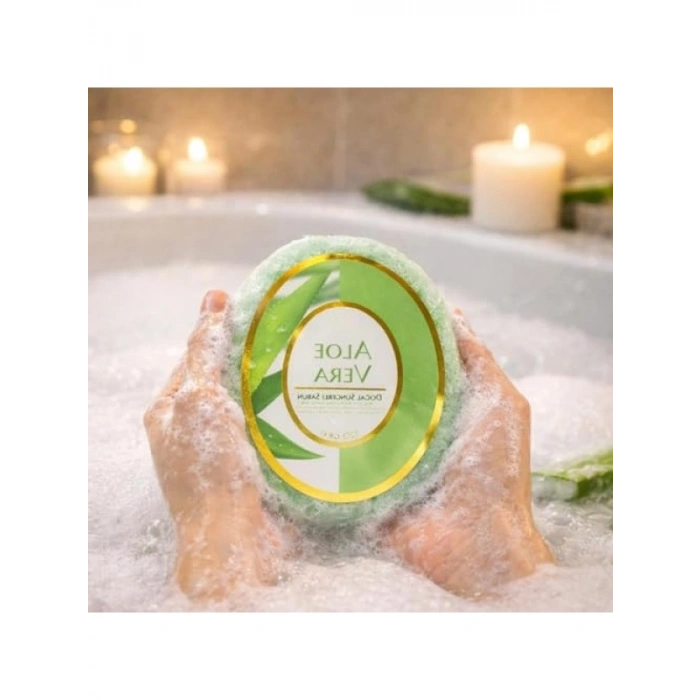 Aloe Vera Özlü Doğal Süngerli Sabun 120 g