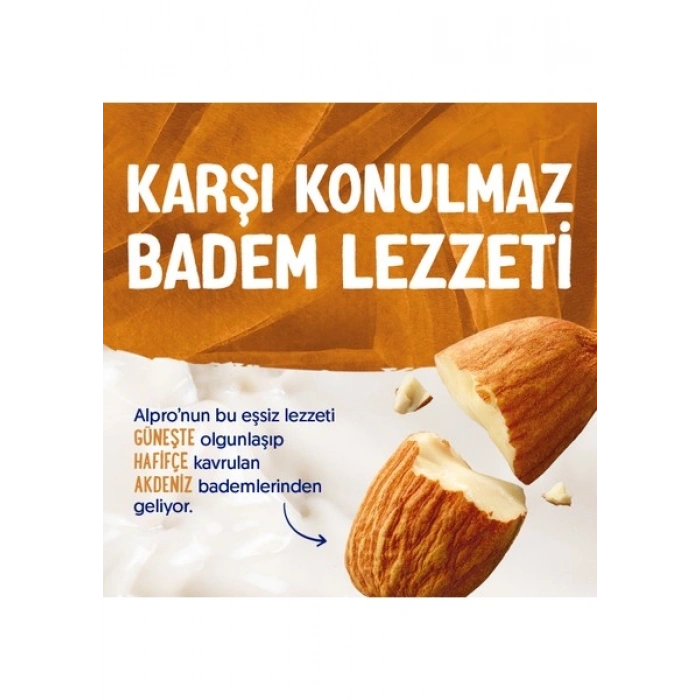 Alpro Badem Sütü 1 L Vegan Laktozsuz Bitkisel Bazlı