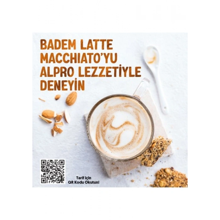 Alpro Barista Badem Sütü 4x1 L Vegan Laktozsuz Bitkisel Bazlı