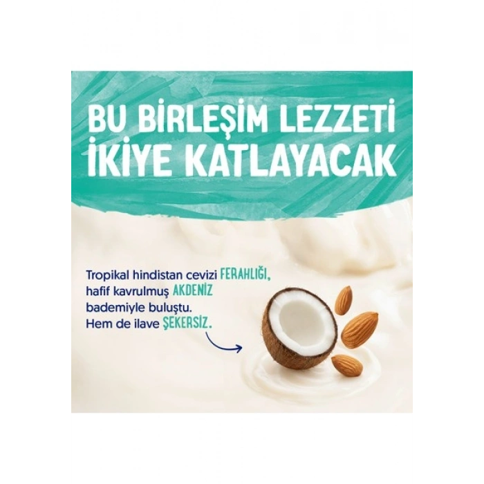 Alpro Hindistan Cevizi Badem Sütü 1 L Vegan Laktozsuz Bitkisel Bazlı