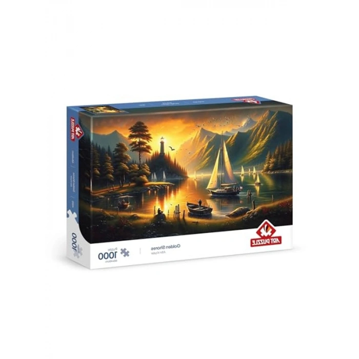 Altın Kıyılar Temalı 1000 Parça Puzzle, Eğlenceli Aktivite