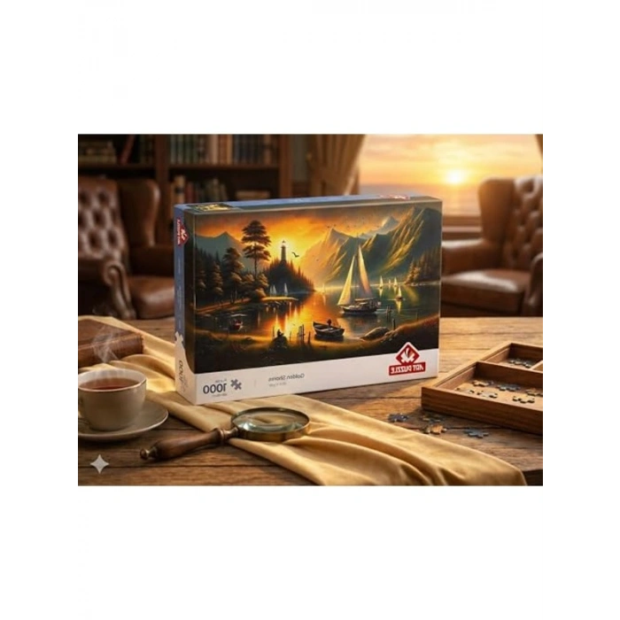 Altın Kıyılar Temalı 1000 Parça Puzzle, Eğlenceli Aktivite