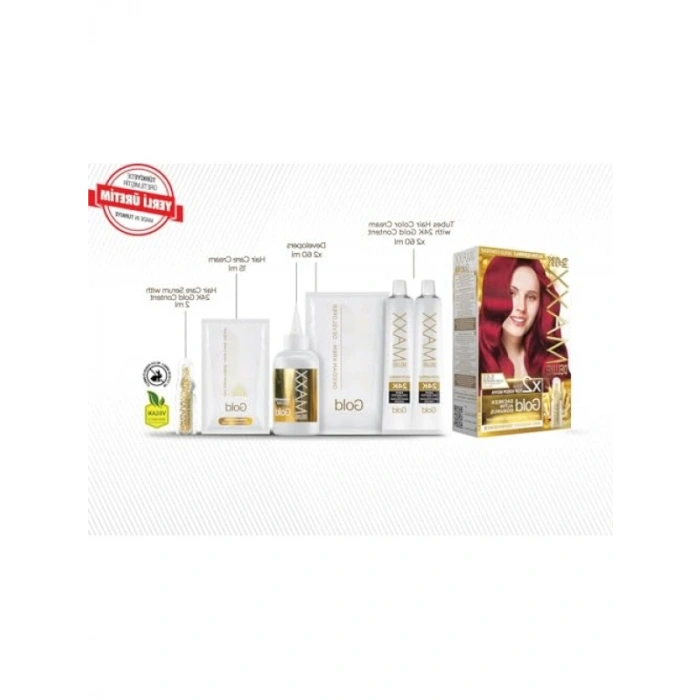 Altın Parçacıklı Saç Boyası ve Serum Seti - 2 x 50 ml
