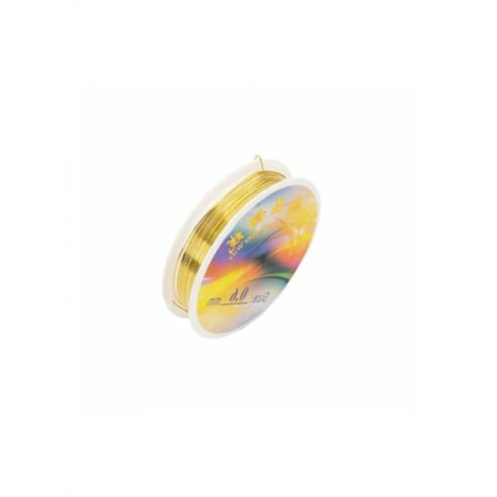Altın Renkli 0,6 Mm Kalınlığına Sahip Brode Bakır Tel