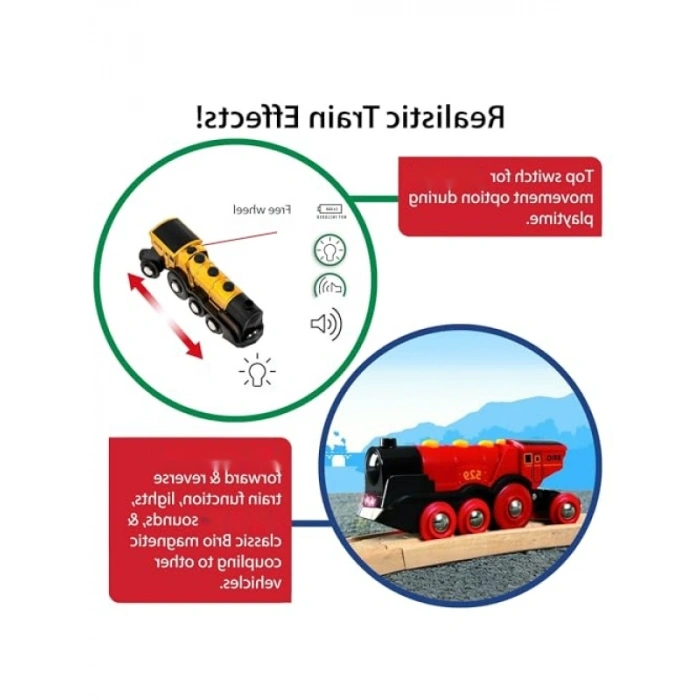 Altın Renkli Lokomotif Oyuncak