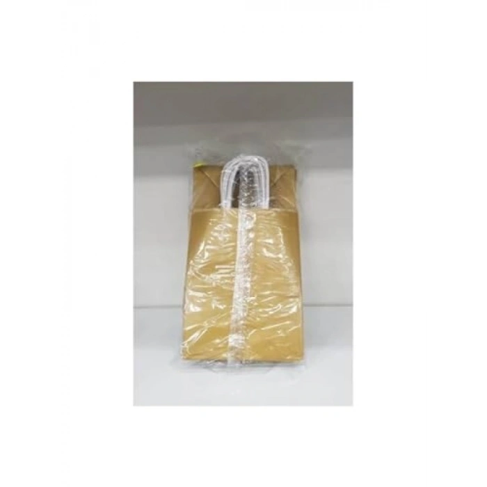 Altın Sarısı Kağıt Çanta (5 Adet, 15x8x20 cm)