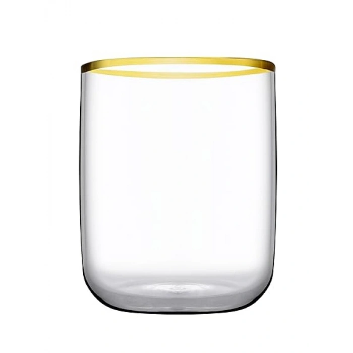 Altın Sarmalı Su Bardağı 280 cc - 6lı Hediye Kutu