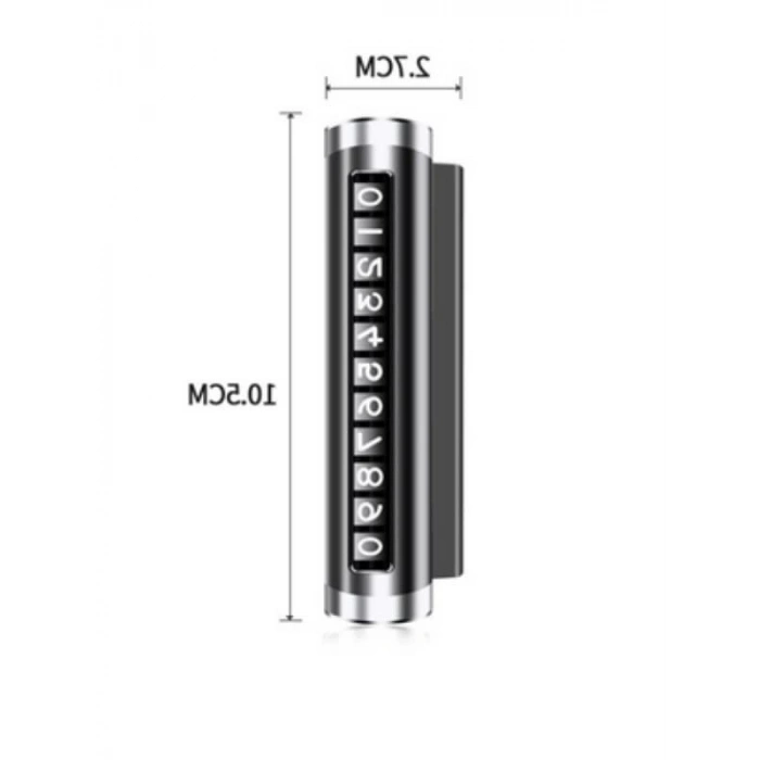 Alüminyum Araç İçi Park Telefon Numaratörü