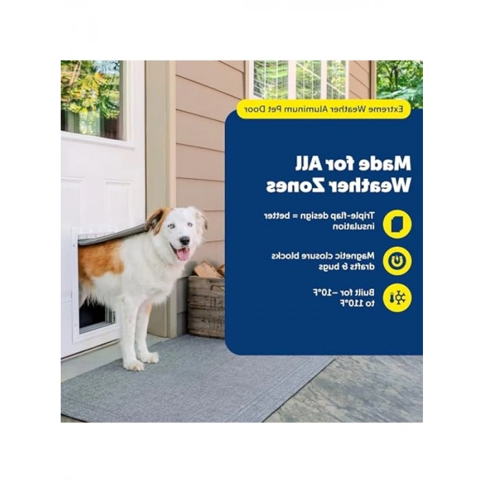 Alüminyum Evcil Hayvan Kapısı Ek Yalıtımlı 100 Kga Kadar
