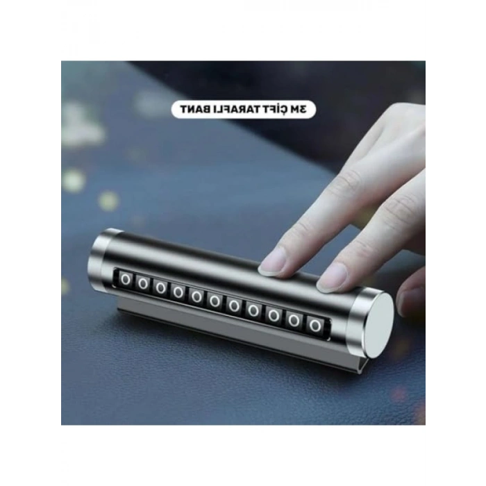 Alüminyum Kasa Siyah Çevirmeli Araç İçi Telefon Numaratörü