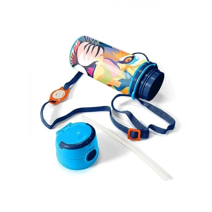 Alüminyum Pipetli Erkek Çocuk Matara