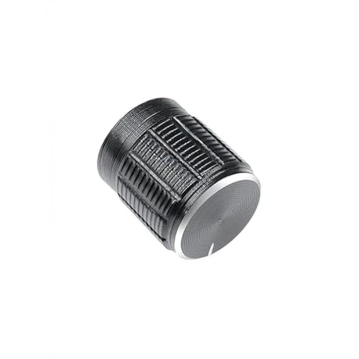 Alüminyum Pot Başlığı, 6mm Tırtıklı Mil ile Metal