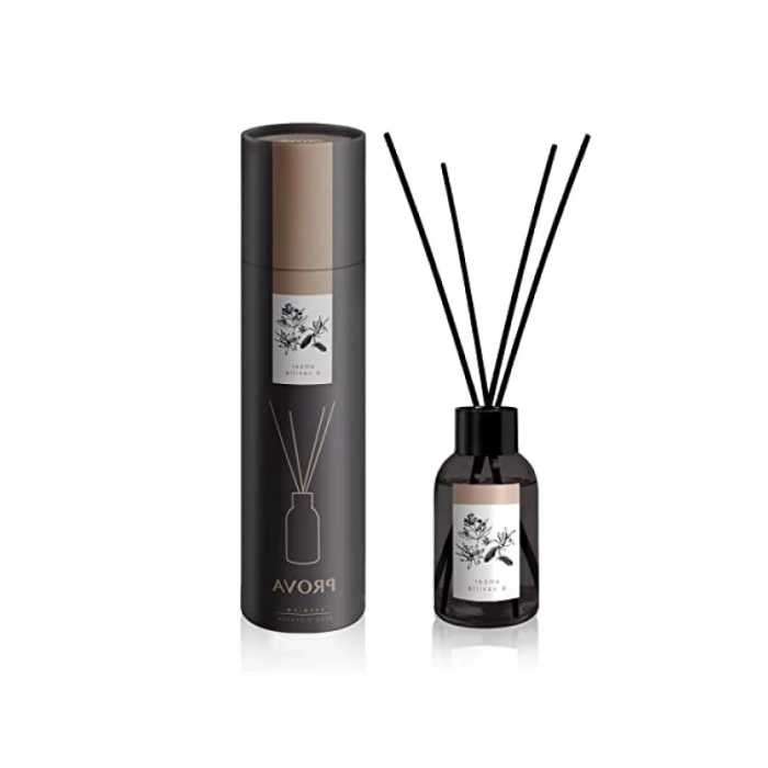 Amber ve Vanilya Kokusuyla Bambu Çubuklu Oda Kokusu - 100 ml