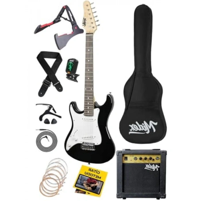 Amfili 3/4 Elektro Gitar Seti (8-12 Yaş Çocuklar İçin)