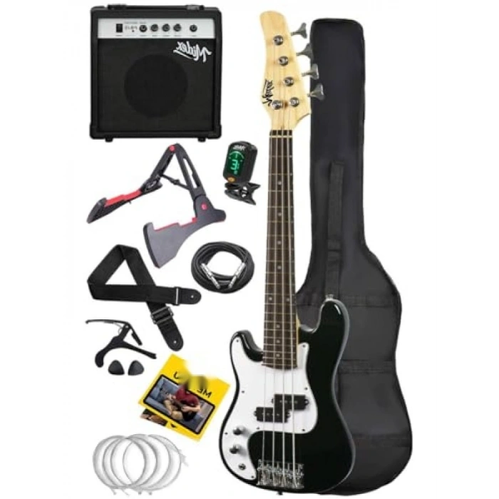 Amfili Bas Gitar Seti - 38 İnç 7/8 Boyut