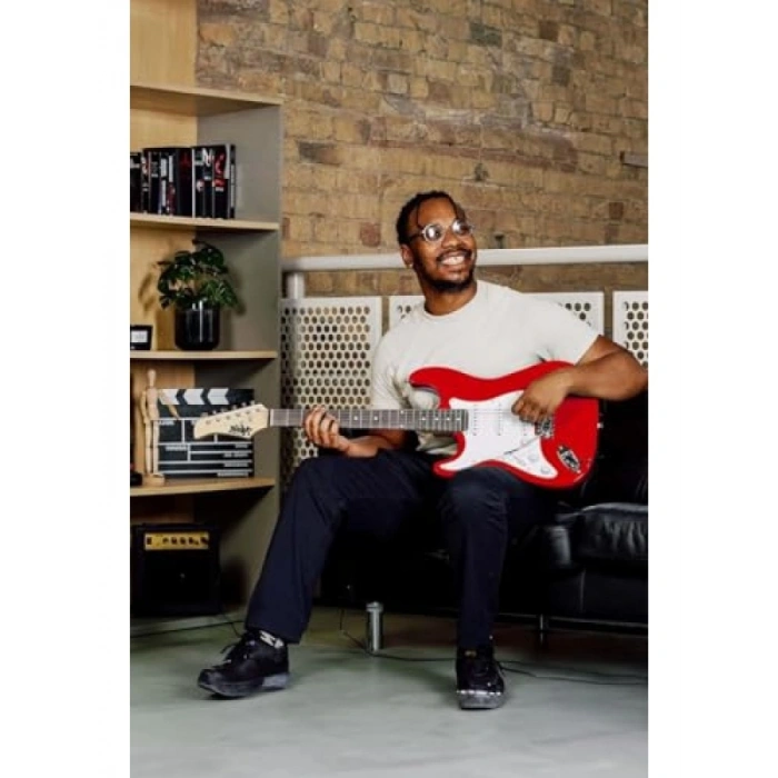 Amfili Full Elektro Gitar Seti 39 İnç Kırmızı