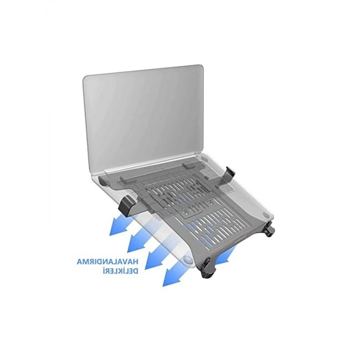 Amortisörlü Laptop Standı, 10-17 inç Uyumlu, Profesyonel Kullanım