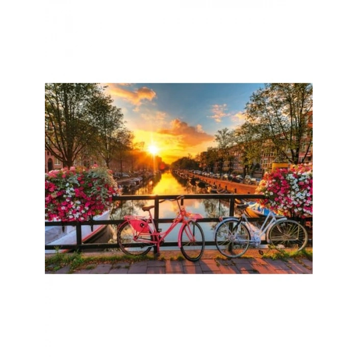 Amsterdam Bisiklet Temalı 1000 Parça Yapboz