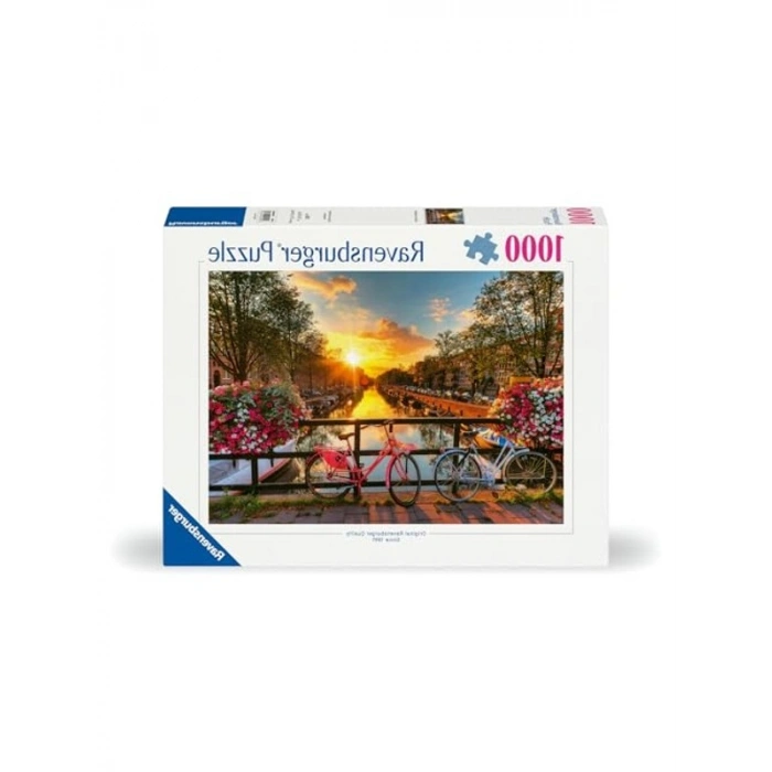 Amsterdam Bisiklet Temalı 1000 Parça Yapboz