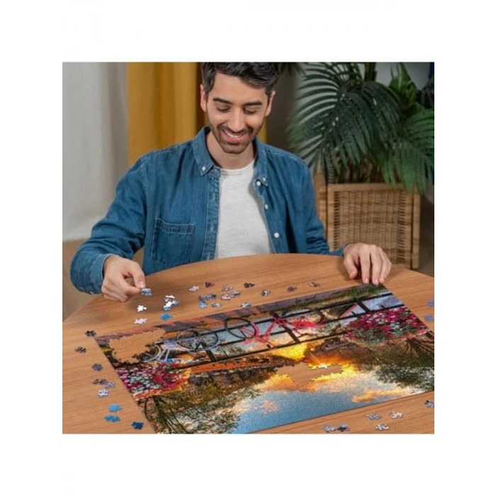 Amsterdam Bisiklet Temalı 1000 Parça Yapboz