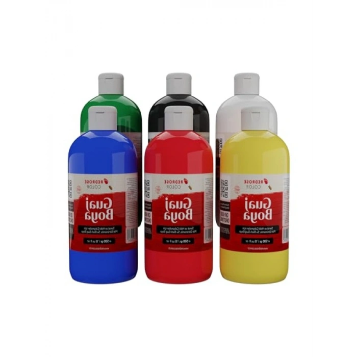 Ana Renkler Guaj Boya Seti, 6 x 500 gr