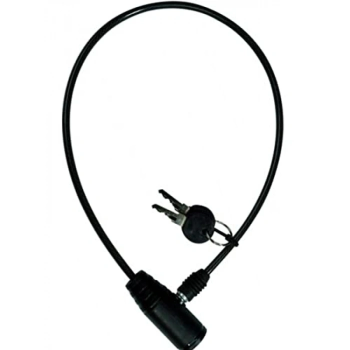 Anahtarlı Çelik Halatlı Bisiklet Motor Kilidi - 65 cm