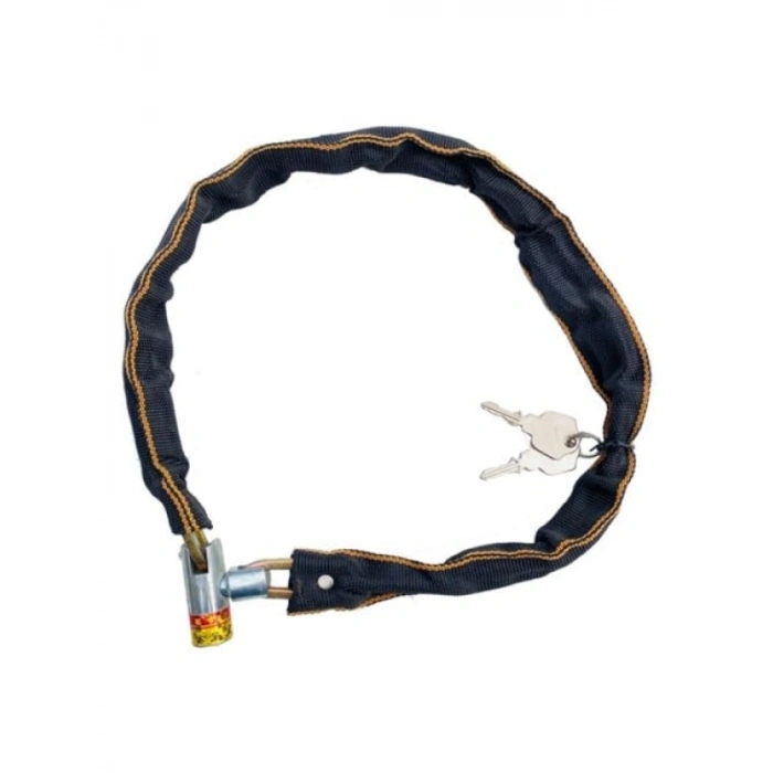 Anahtarlı Çelik Zincir Halat Kilidi - 80 cm Uzunluk