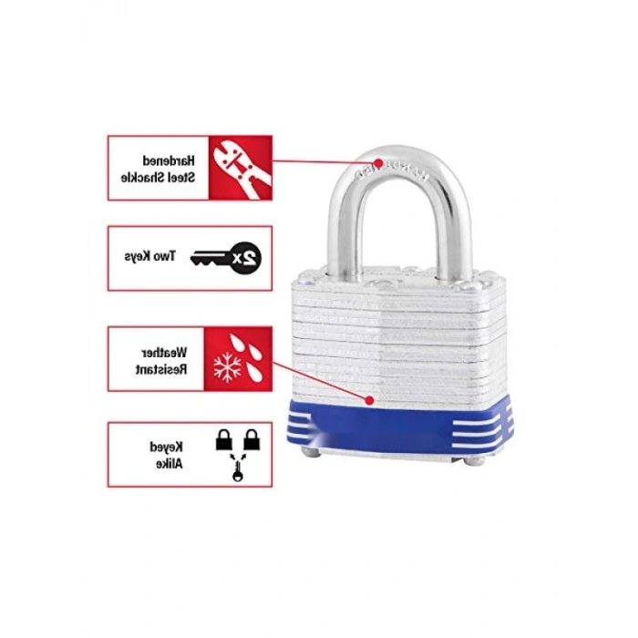 Anahtarlı Dış Mekan Asma Kilit, 2 Adet Set