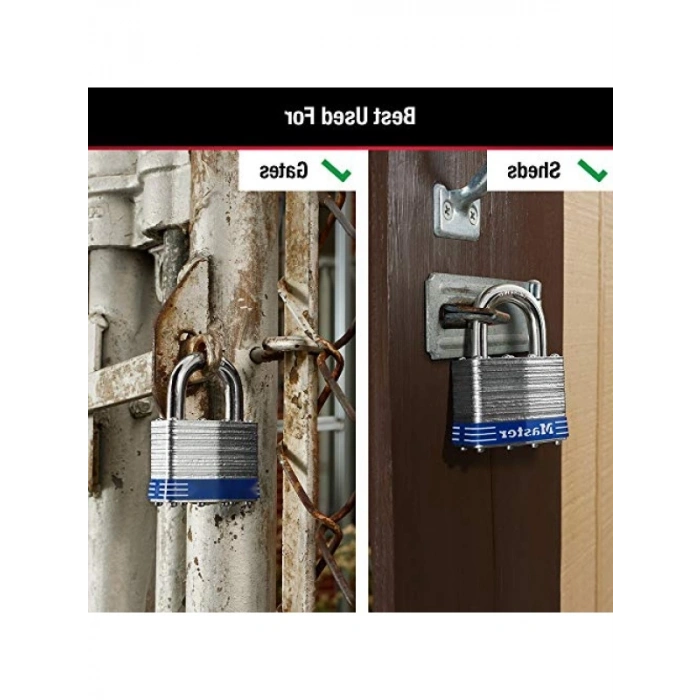 Anahtarlı Dış Mekan Asma Kilit, 2 Adet Set