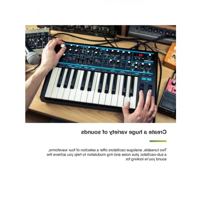 Analog Monosynth, 64 Fabrika Yamaları ile Yüksek Ses