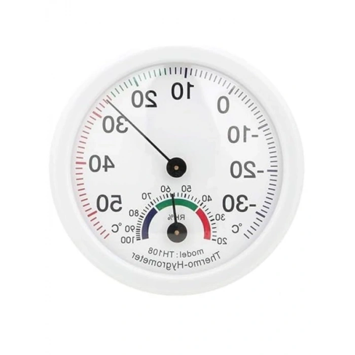 Analog Termometre ve Nem Ölçer - Pil Gerektirmeyen