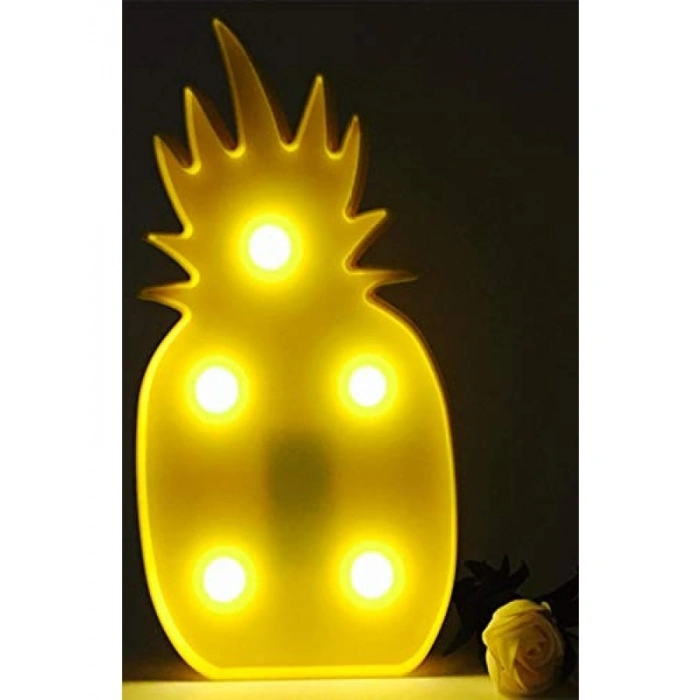 Ananas Şeklinde LED Gece Lambası - Eğlenceli ve Loş Aydınlatma
