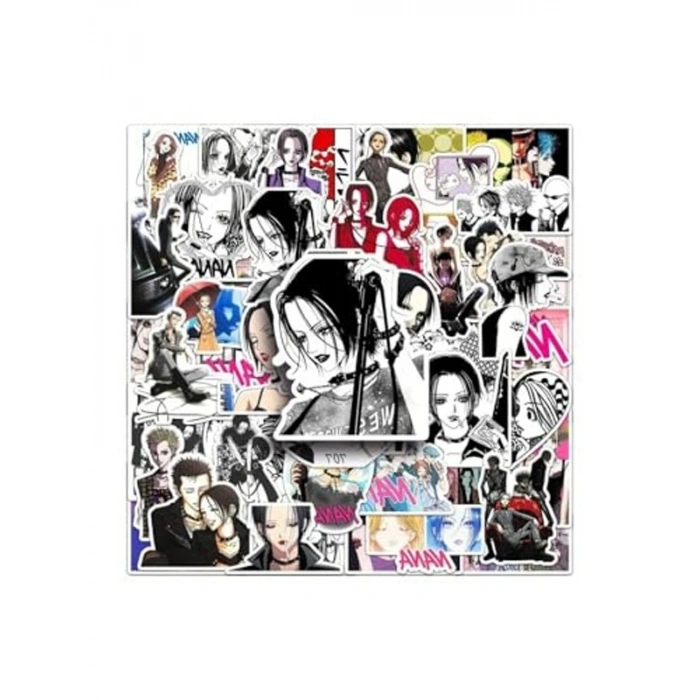 Anime Temalı 50 Adet Sticker Seti