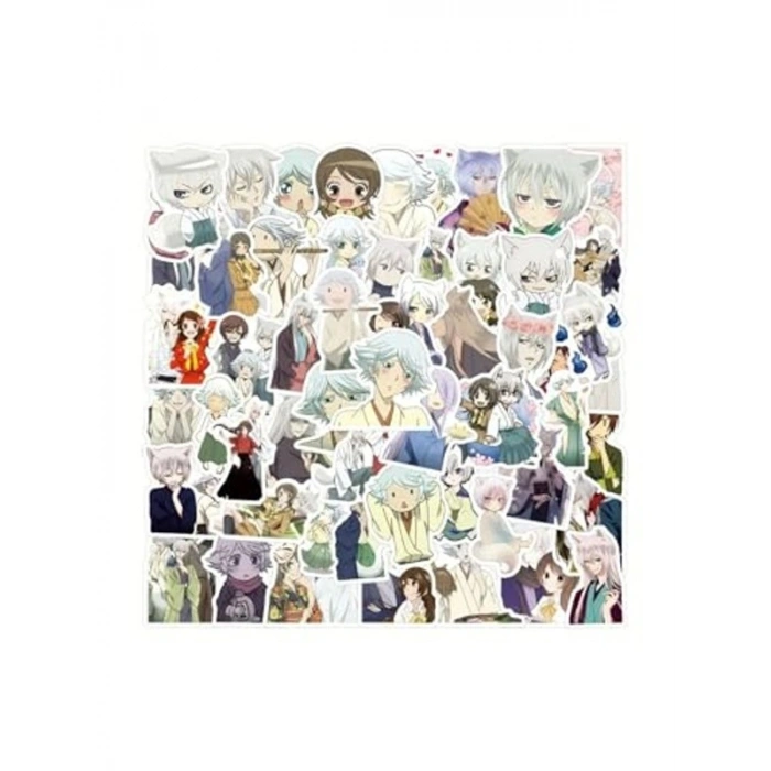Anime Temalı 50li Sticker Seti, Laptop ve Tablet İçin