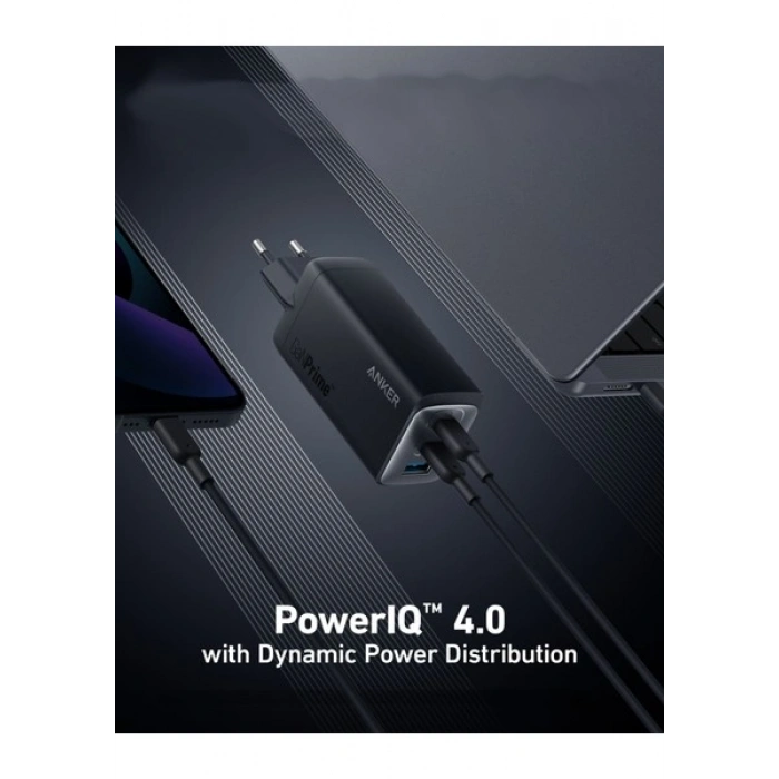 Anker 737 GaNPrime 120W USB-C Şarj Cihazı -iPhone / Android / Macbook Uyumlu GaN II - PPS Destekli Type-C Hızlı Şarj Adaptörü- A2148 (Anker Türkiye Garantili)