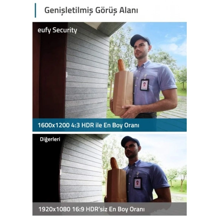 Anker Eufy Security Kablosuz Kapı Zili 1080p Dahili Bataryalı - E8220 (Anker Türkiye Garantili)
