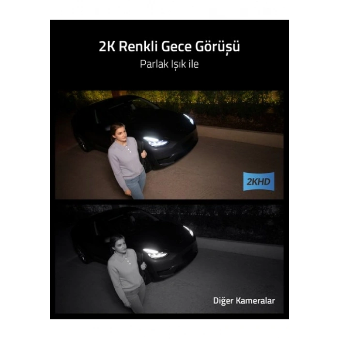 Anker eufy Security Wall Light Cam - 2K Kablolu Akıllı Güvenlik - 1200 Lümen Işıklı - T84A1 (Anker Türkiye Garantili)