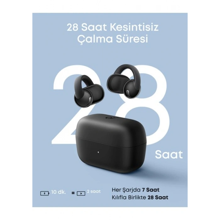 Anker Soundcore C50I Bluetooth Kulaklık, Açık Kulak Teknolojisi, Siyah - D1101