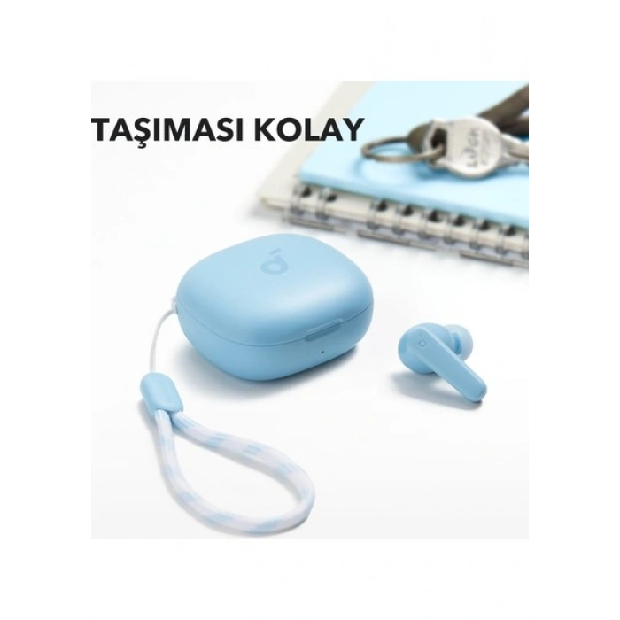 Anker Soundcore R50I Tws Bluetooth Kablosuz Kulaklık Açık Mavi - Ios ve Android Uyumlu - A3949 (Anker Türkiye Garantili)