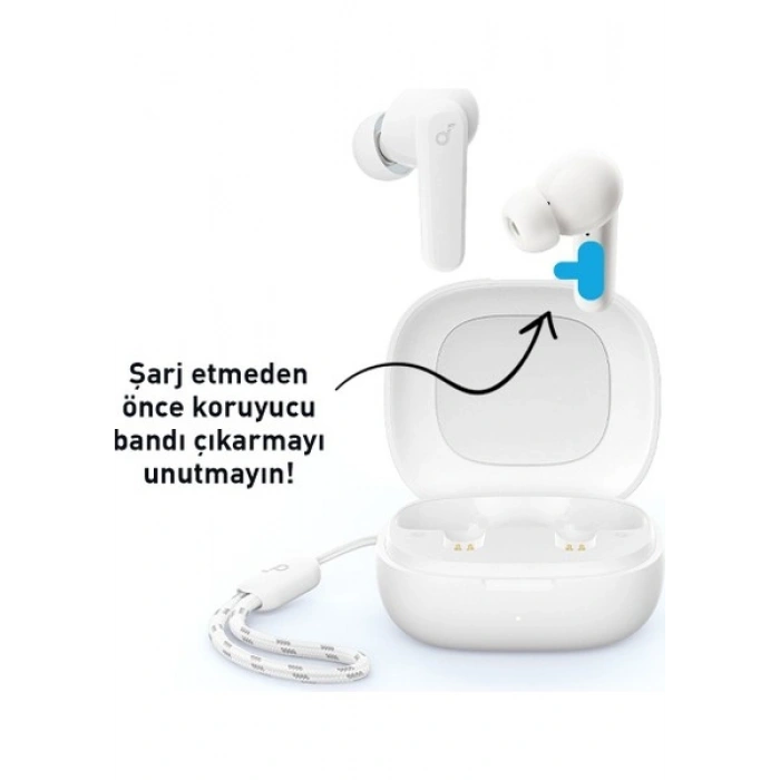 Anker Soundcore R50i TWS Bluetooth Kablosuz Kulaklık Beyaz - IOS ve Android Uyumlu - A3949 (Anker Türkiye Garantili)