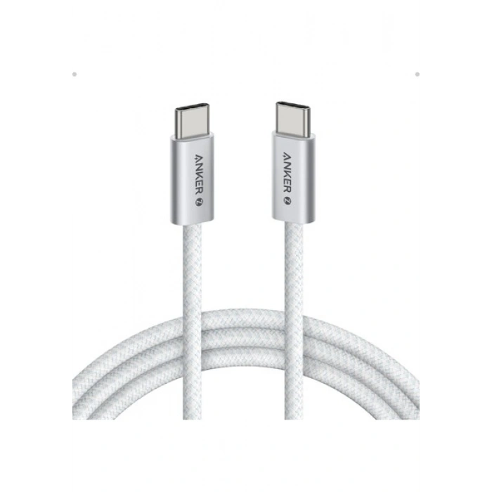 Anker Zolo Usb-C To Usb-C Örgülü Kablo (1 M, 240W) - Beyaz- A8060