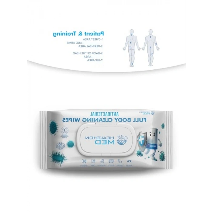 Antibakteriyel Islak Vücut Temizleme Mendili (50 Adet)