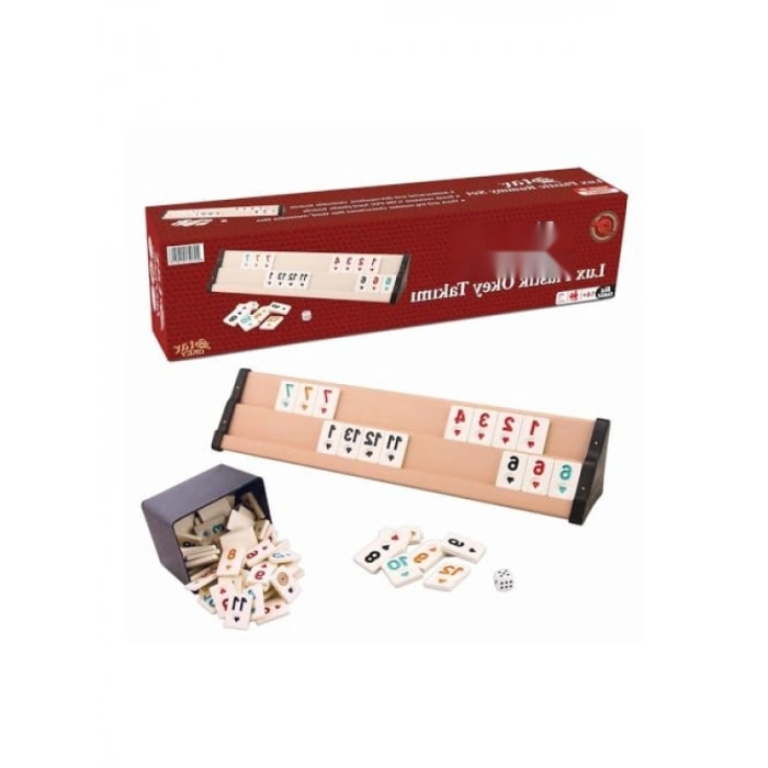 Antibakteriyel Koyu Bej Plastik Okey Takımı