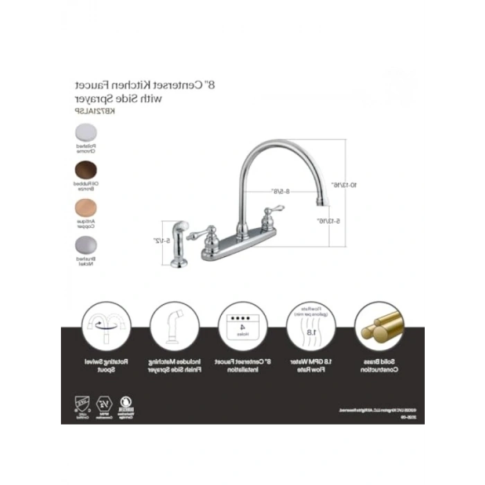 Antik Bakır Görünümlü 8 Centerset Mutfak Bataryası