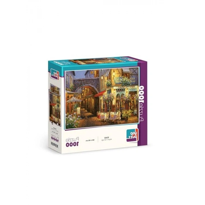 Antik Çiçek Masalı 1000 Parça Puzzle, Renkli Çiçek Temalı Eğlenceli Aktivite