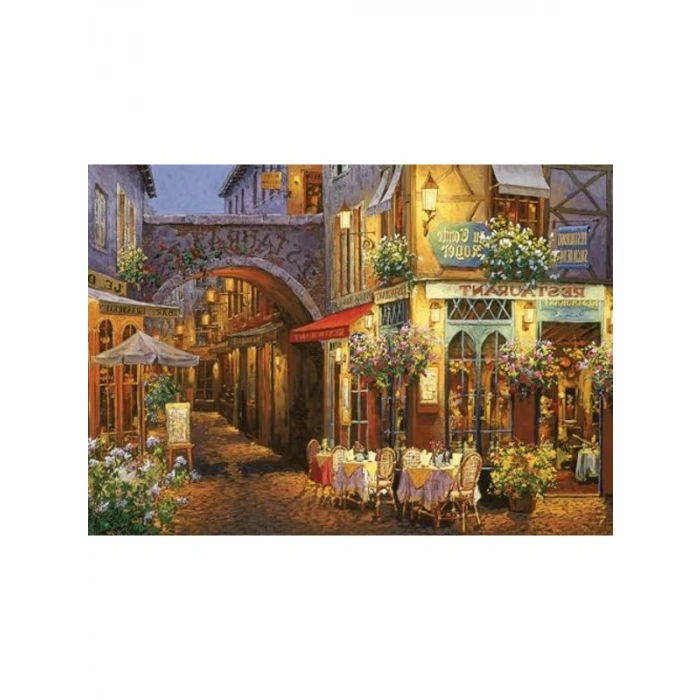 Antik Çiçek Masalı 1000 Parça Puzzle, Renkli Çiçek Temalı Eğlenceli Aktivite