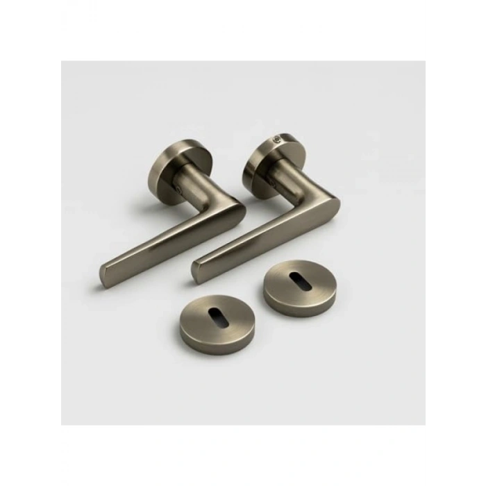 Antik Füme Modern Kapı Kolu Seti, Sağ-Sol Uyumlu