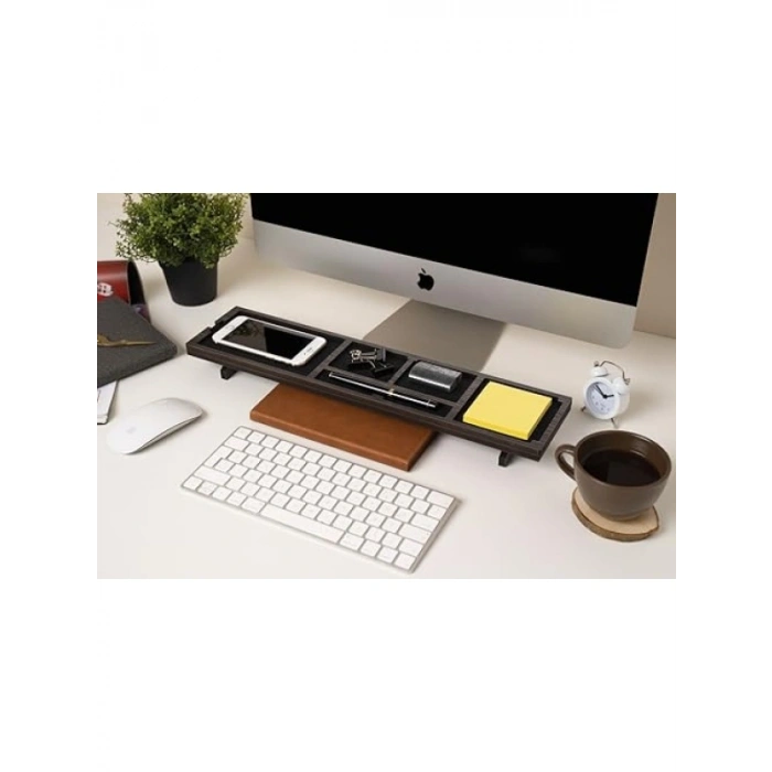 Antik Görünümlü Ahşap Masaüstü Organizer