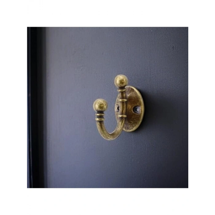 Antik Sarı Misket Askı - Duvar Askılığı