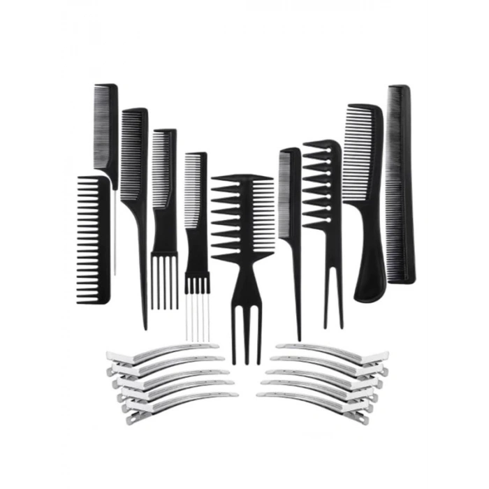 Antistatik Tarak Seti, 10 Parça - Krepe ve Röfle için
